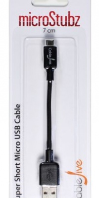 CableJive microStubz: Extra short USB to micro USB Charge & Sync Cable