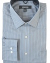 Kenneth Cole Reaction Mens Regular Fit Dress Shirt, Grey Stripe