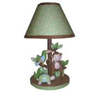 Lambs & Ivy Papagayo Lamp with Shade and Bulb, Green