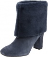 Rockport Women's Helena Cuffed Bootie,Night Sky Suede,9 M US