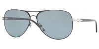 Persol PO2393S Sunglasses (968/4N) Matte Black Crystal Blue Photo Polar, 57 mm