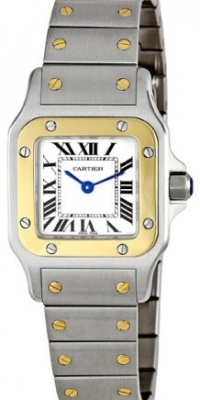 Cartier Women's W20012C4 Santos 18K Gold and Stainless Steel Watch