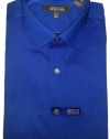 Kenneth Cole Mens Blueberry 100% Cotton Slim Fit Dress Shirt