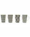 Try something exotic in your coffee and tea with the Marrakesh mugs gift set from Maxwell & Williams. A retro shape and bold graphics in white porcelain add new pep to your regular routine.