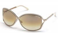 Tom Ford Rikie FT0179 Sunglasses - 28G Shiny Rose Gold (Brown Mirror Lens) - 64mm