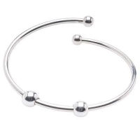 Sterling Silver Round Smart Bead Stoppers - 2.7mm Fit Pandora Bangles - 6mm (2)