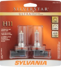 Sylvania H11 SU SilverStar Ultra Halogen Headlight Bulb- (Pack of 2)