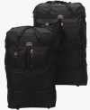 Pack of 2, 40 Expandable Wheeled Bags Rolling Duffel Spinner Luggage