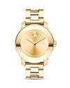 Movado BOLD Medium Yellow Gold Plated Stainless Steel Watch, 36mm