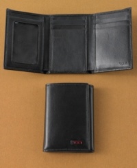 Using a slimmer construction, this Tumi trifold wallet offers all the storage you need without the bulk of other styles.