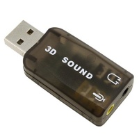 eForCity USB Sound Card Adapter for Skype / Internet phones / Chat programs / MSN / Yahoo / ICQ / AIM and more