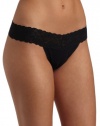 On Gossamer Women's Fabulace Thong,Black,One Size