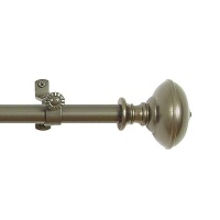 Achim Home Furnishings Buono II Othello Curtain Rod with Finials, 66-Inch to 120-Inch