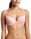 Betsey Johnson Women's Rebel Rose Bump 'Em Up Bra, Powderpuff, 34A