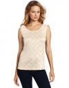 Sag Harbor Women's Novelty Woven Tank Top