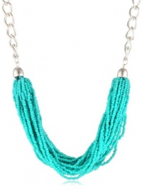 Kenneth Cole New York Turquoise Seed Bead Torsade Necklace, 21