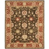 Safavieh Anatolia Collection AN554A Handmade Olive and Rust Hand-Spun Wool Square Area Rug, 6-Feet