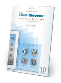 ULTRA PRO, Ultra-clear, Disposable, Protective Sleeves for iPads 2 & 3 (10 Sleeves Per Pack)