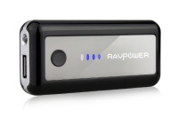 RAVPower® Dynamo-On-the-Go 5600mAh External Battery Charger /Power Bank /Juice Pack (Output 5V/1A) with flashlight for Apple: The new iPad, iPad 2, iPhone 5,iPhone 4 4G, iPhone 4S, iPhone 3GS, iPod touch, classic, nano; Motorola: Atrix 2, Droid RAZR, Dro