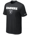 From the pre-game to after-party, show off your Oakland Raiders pride in this NFL football t-shirt from Nike.