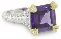 Judith Ripka Candy Small Candy Purple Ring, Size 6