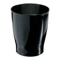 InterDesign Zia Wastebasket, Black