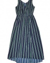 Tommy Hilfiger Women Striped Belted Maxi Dress