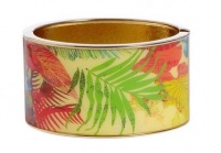 Macy's Haskell Bracelet, Multicolor Floral and Palm Wide Bangle