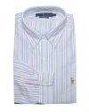 Ralph Lauren Men Classic Fit Oxford Striped Pony Logo Shirt