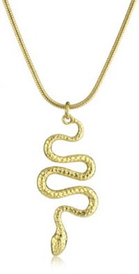 Vince Camuto Gold Tone Snake Necklace