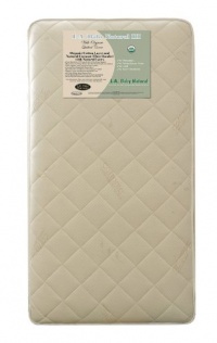 L A Baby Coconut 240 Coil Inner Spring Crib Mattress, Gold