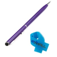 GTMax Purple Capacitive 2-in-1 Multi Touch Screen Stylus and Ball Point Pen Set for Google Nexus 10 ; ZTE Engage ; Apple iPad Mini and Other Capacitive Touchscreen Devices