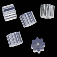 Clear Ribbed Rubber Earring Safety Back Stoppers (144) 38168