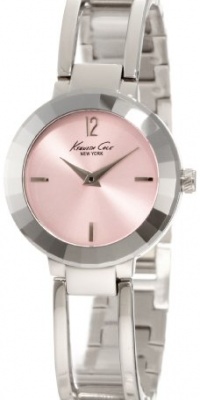 Kenneth Cole New York Men's KC4828 Classic Pink Dial Diamond Cut Bezel Watch