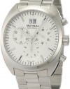 Movado Men's 0606477 Datron Quartz Chronograph Stainless-Steel Silver Dial Watch