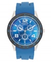 Bold blues pop on this sporty watch from Unlisted.