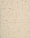 Nourison Sorrento Scrolls Beige 8.0-Feet by 10.0-Feet Polyester/Wool Blend Area Rug