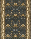 Area Rug 8x10 Rectangle Traditional Teal Blue Color - Momeni Persian Garden Rug from RugPal