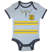 So Relative! - Fireman Dress-Up/Costume/Uniform - Blue Ringer Baby Infant Short Sleeve Bodysuit (Blue Ringer, 6-12 Months)