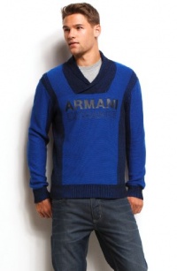 Armani Exchange Logo Shawl Sweater