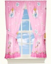 Disney Dainty Princess Microfiber Drapes, 82 by 63-Inch