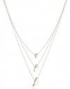 gorjana 3 Petal Sterling Silver Layered Petal Necklace