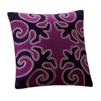 Natori Sumatra 18-Inch-by-18-Inch Feather Fill Pillow, Deep Purple