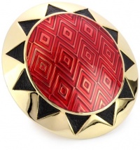 House of Harlow 1960 Gold-Plated Red Sun Cocktail Ring