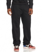 Whether you're lifting or lounging, these Rocawear fleece athletic pants will keep you comfortable.