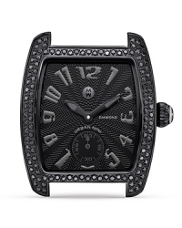 Michele brings its watches into downtown territory with sleek black diamond adornment not for the faint of heart.