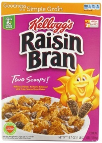 Kellogg's Raisin Bran, FF, 18.7 Ounce (Pack of 3)