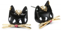 Betsey Johnson Morocco Adventure Cat Stud Earrings