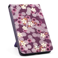 JAVOedge Cherry Blossom Flip Case for the Barnes & Noble Nook Color / Nook Tablet (Twilight Purple) - Latest Generation