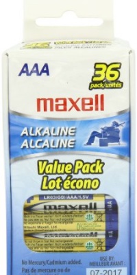 Maxell 723815 LR03 AAA Cell 36 Pack Box Battery